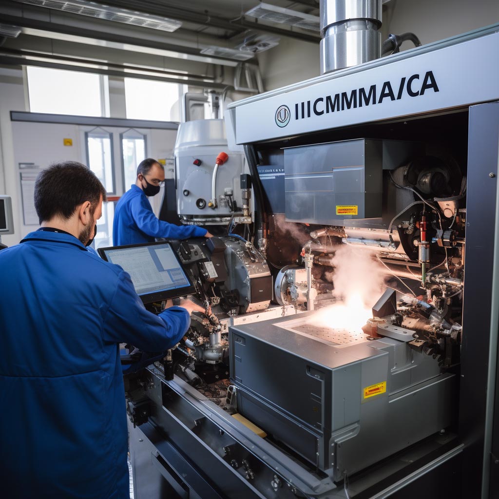 Macchina Di Termoformatura In Azione Con Uno Stampo Abbinato Visibile, Illustrando L'Importanza Della Termoformatura Nella Produzione Di Stampi.